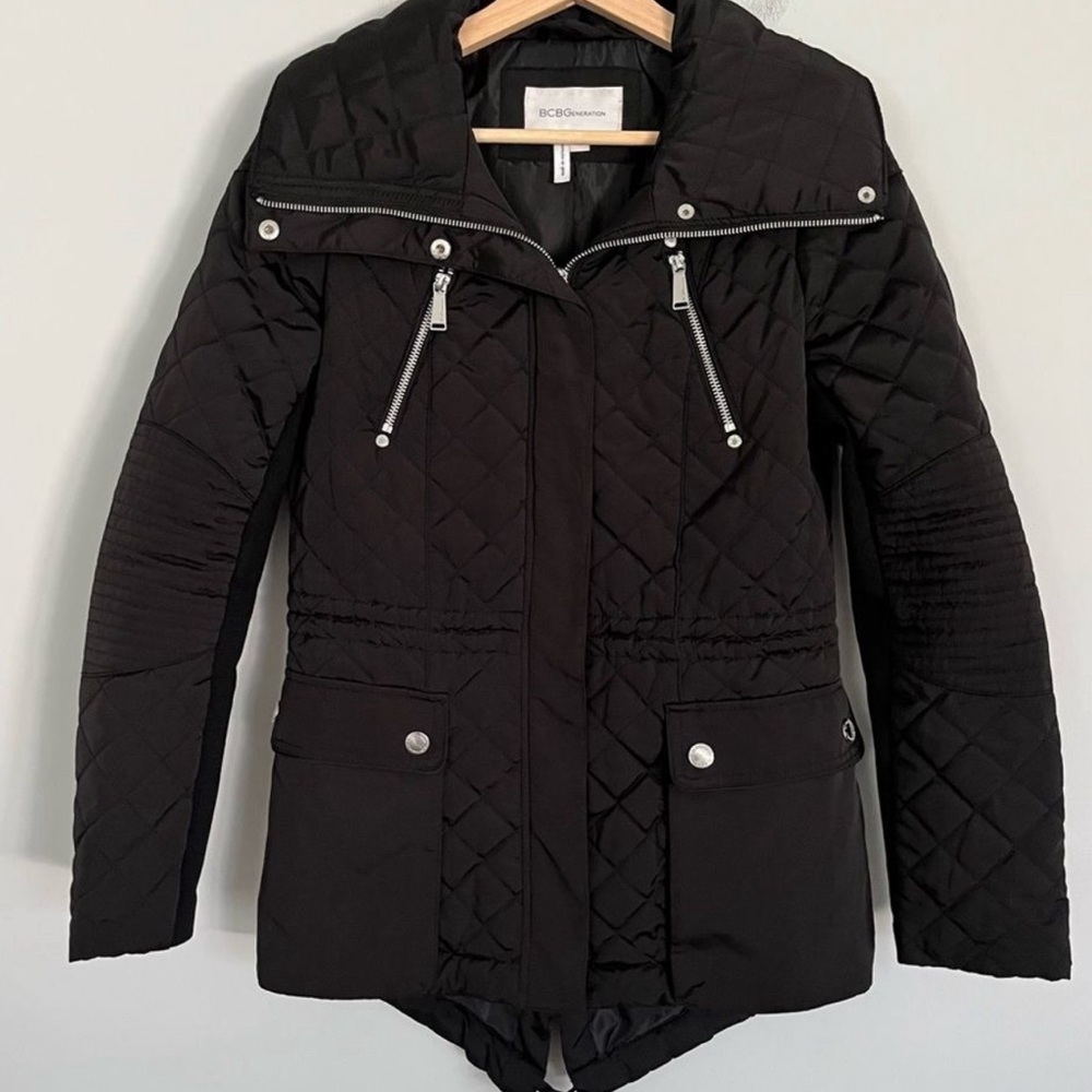 BCBG Quilted Puffer Coat Size S